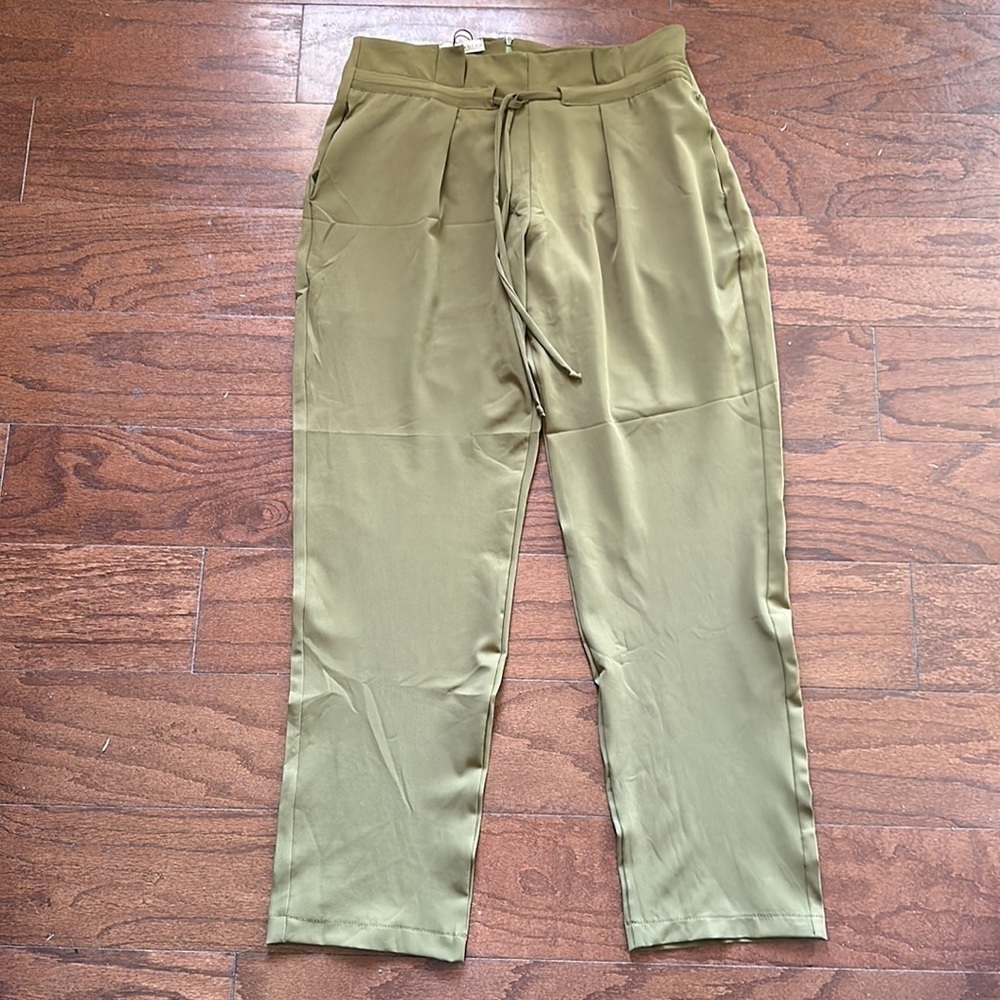 Hellen Rocha Crepe High-Rise Tie-Front Pants